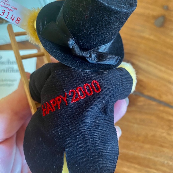 Steiff Lucky Chimney Sweep Mohair Jointed Teddy Bear #03148 Made in Germany NOS - Picture 6 of 11